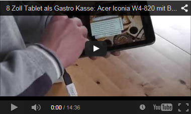 Bistro-Cash Gastronomie Kassensystem Tablet